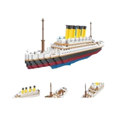 Imagem de Modelo De Barco 3D Do Titanic, Blocos De Montagem DIY, Brinquedo Educa