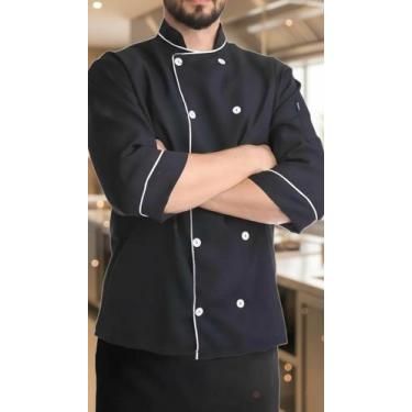 Imagem de Dolmã Profissional de Chef Unissex Botões P - Congratulations Store