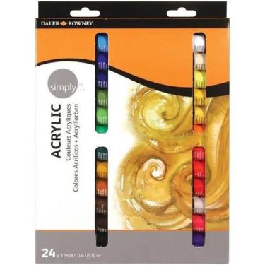 Imagem de Acrilico dr simply 12ml set 24 cores - Daler Rowney