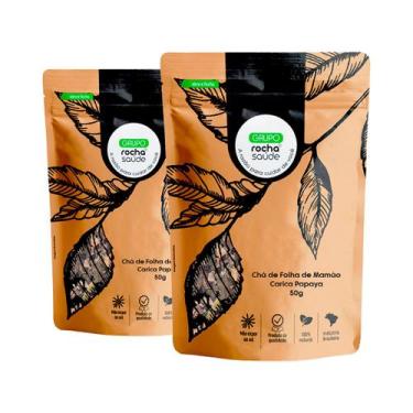 Imagem de Kit 2 Chá de Folha de Mamão Carica Papaya 50g - Rocha Saúde