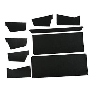 Imagem de LoveinDIY Kit de carteira com bolsos de couro DIY - Faça sua própria carteira de couro - Preto