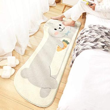 Imagem de Tapete macio para cabeceira, tapete infantil, antiderrapante, lavável para sala de estar, quarto, sala de estudo, varanda, janela, sofá, 60160 cm