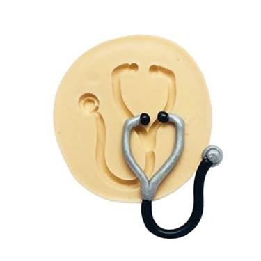 Imagem de Confeitaria dos moldes, F544 MOLDE DE SILICONE ESTETOSCÓPIO CONFEITARIA ARTESANATO