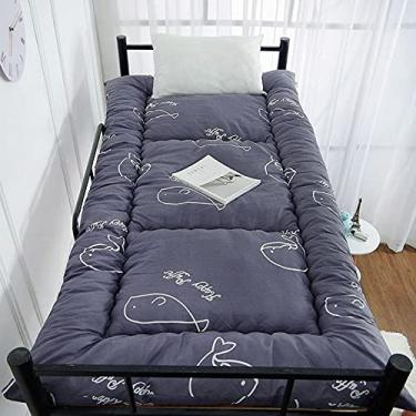 Imagem de LEERIAN Colchonete individual grosso dobrável para cama / 90 cm × 200 cm, 14 × 38 cm
