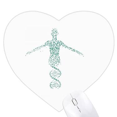 Imagem de Mousepad de borracha com combinação molecular humana com coração de hélice para escritório