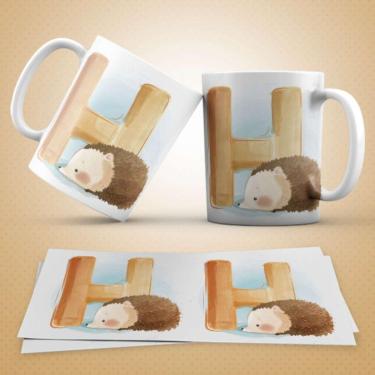 Imagem de Caneca Personalizada Infantil Letra H