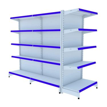 Imagem de Gondola Centro 170 Amapa Flex Kit 2 Metros 1 Ponta Branco PE