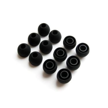 Imagem de 12pcs: Small (S) Black Replacement Eartips Earbuds for Monster Beats Dr. Dre Tour, Powerbeats, urBeats 2.0, HeartBeats 2.0 (Lady Gaga), DiddyBeats and Turbine Pro, Gratitude, DNA, Diesel VEKTR, iSport Victory, iSport Immersion, Inspiration, ClarityMobi ..