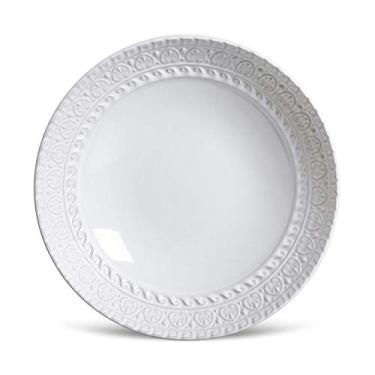 Imagem de Porto Brasil Conjunto com 6 Pratos Fundo Greek Branco