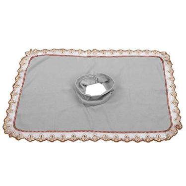 Imagem de Lençol De Mesa De Massagem, Lençol De Massagem De Spa De Beleza Com Furo, Capa De Mesa De Massagem, Capa De Lençol De Cabeça De Mesa De Massagem (Cinza)