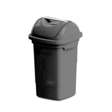 Imagem de Lixeira com Tampa Basculante Plasvale 30l Preta