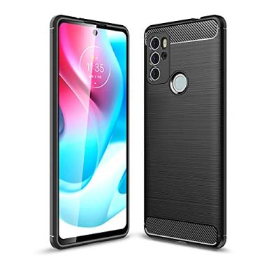 Imagem de For Motorola Moto G60S Brushed Texture Carbon Fiber TPU Case