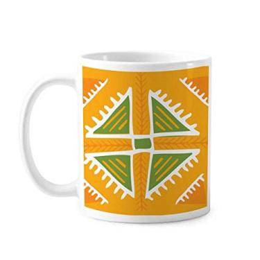Imagem de Totems México Triângulo Amarelo Caneca Civilização Antiga Cerâmica Xícara de Café Porcelana Louça