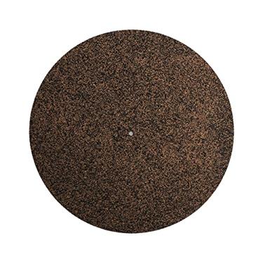 Imagem de Tapete Giratório de Cortiça para Toca-discos de Vinil Lp Espessura de 3 Mm, Antiestático Slipmat para Audiófilo de Alta Fidelidade Reduz o Ruído e Melhor Suporte de Som