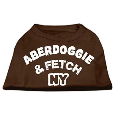 Imagem de Mirage Pet Products Camisetas Aberdoggie NY com 40,64 cm, GG, marrom