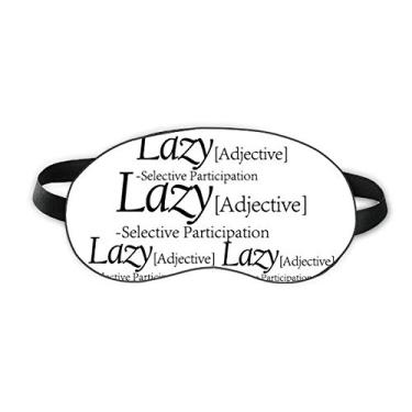 Imagem de Significado de preguiça citação divertida Sleep Eye Shield Capa para sombra noturna macia