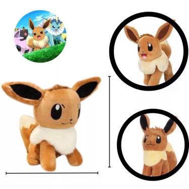 Eevee Evoluções Kit Com 2 Pelúcias Pokemon Eevee E Leafeon em Promoção na  Americanas