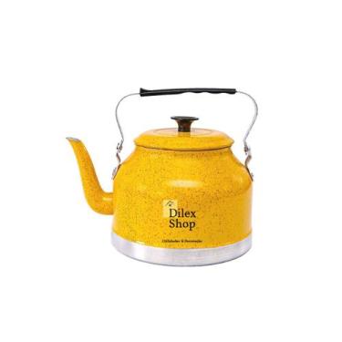 Imagem de Chaleira Grande Para Chá Café Leite Em Alumínio 3 Litros - DA ALUMINIO