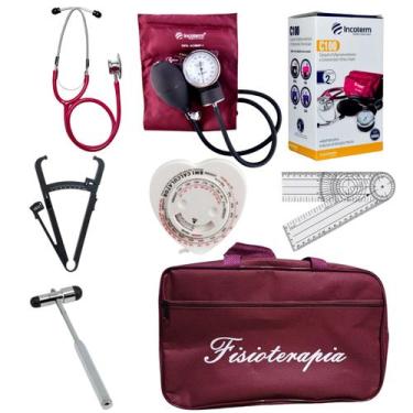Imagem de Kit para fisioterapia esfigmomanômetro esteto adipometro - PREMIUM, VI