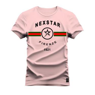 Imagem de Camiseta Estampada Premium Algodão Nexstar Frize, M, Rosa