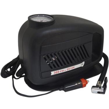 Imagem de Mini Compressor de Ar Automotivo Portátil 12V 300 Psi com 3 Adaptadore