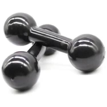 Imagem de Halter Emborrachado Par De 4 Kg Para Supino E Fortalecimento - Infinit