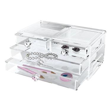 Imagem de Caixa Organizadora De Acrílico Com Gavetas - 4 Gavetas