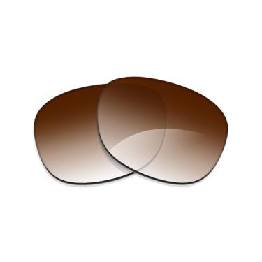 Imagem de Alphax Lentes de reposição marrom gradiente não polarizadas para óculos de sol Ray Ban Scuderia Ferrari Collection RB3673M 56 mm