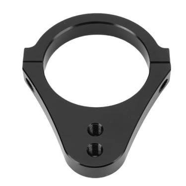 Imagem de Cryfokt Braçadeira de Montagem Estrutura do Garfo do Amortecedor de Direção Motocicleta Com Absorção de Choque, Suporte de Liga de Alumínio CNC Anodizado, Reduz a Vibração Direção, Cabe Em (Preto)