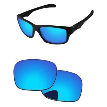 Imagem de PapaViva Lentes de substituição para óculos de sol Oakley Jupiter Squared OO9135/Jupiter Carbon OO9220 Pro+ Ice Blue Polarizadas