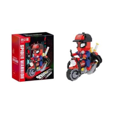 Imagem de Quebra-Cabeça 3D De Motocicleta Do Superman, Blocos De Construção Micr