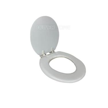 Imagem de Assento Sanitário Oval Universal Branco | Tampa de Vaso em PP | Assento Sanitário Básico Convencional(BRANCO)