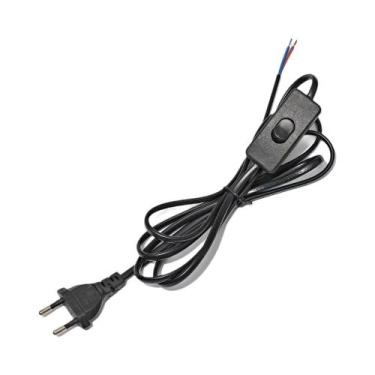 Imagem de Cabo De Extensão De Energia Para Lâmpada LED Com Plugue EU, 10, 20, 50