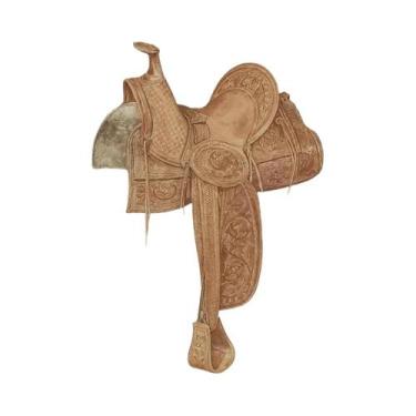 Imagem de Pôster Decorativo De Parede Em Tela Com Cavalo E Sela, Estilo Cowboy O