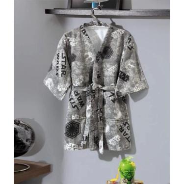 Imagem de Roupão Star Wars Disney Infantil Licenciado Tamanho P Döhler - Dohler
