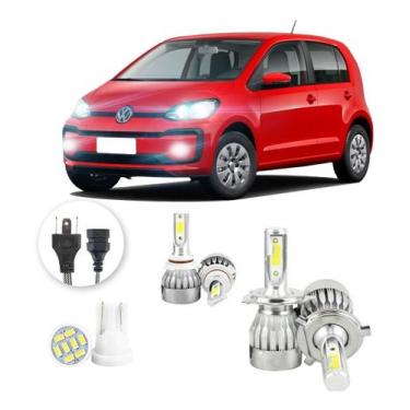 Imagem de Lampadas Led Volkswagen Up 2014 A 2017 H4 Hb4 20000lm - V10, Branco