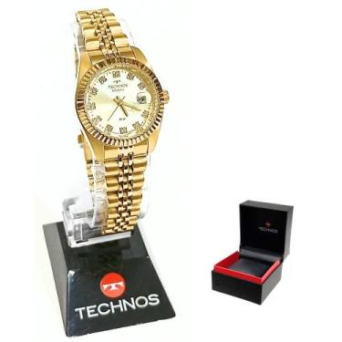 Imagem de Relógio Technos Feminino Analógico Dourado Riviera 2015CEL/1X