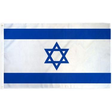 Imagem de Bandeira Genérica de Israel 90cm x 60cm Poliéster - Lightbek Official 