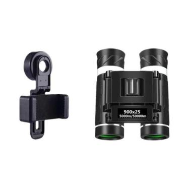 Imagem de Binóculos HD Zoom 900x25 com Lentes BAK4 - Portátil, Dobrável e de Bai