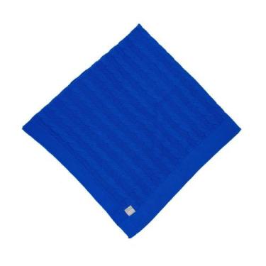Imagem de Manta Infantil Trançada - Kowak, Azul-Bic