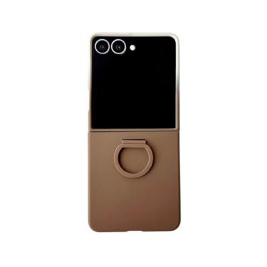Imagem de Capa protetora dobrável com suporte para anel de dedo, capa fosca para Samsung Galaxy Z Flip 7 Fe Z Flip 6 Flip 5 (para Galaxy Z Flip5/JB BR)