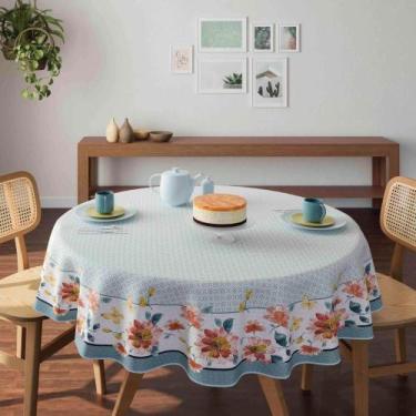 Imagem de Toalha de Mesa POP Redonda Estampada P/4 Lugares Manjar 1,55m Lepper