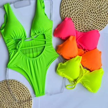 Imagem de Body Maiô sexy modelo Lis - Gringas Model, Verde, único 36-42