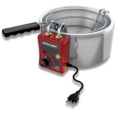 Imagem de Tacho Fritador Elétrico Comercial TFRE 5 5 Litros Metalcubas, 110V