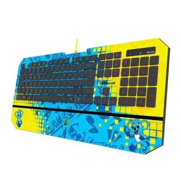 Imagem de Teclado Gamer Redragon Karura Brancoala Rgb Abnt2