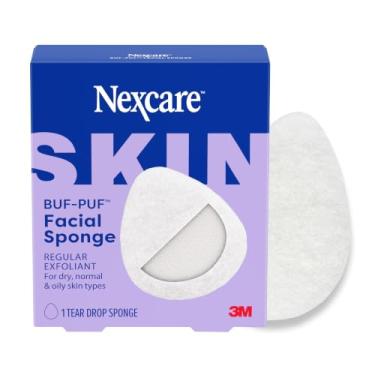 Imagem de Buf-Puf Esponja Facial Regular Desenvolvida Por Dermatologistas Remove Sujeira Profunda E Maquiagem Que Causa Erupções E Cravos Reutilizável Esfoliante Branca 1 Unidade