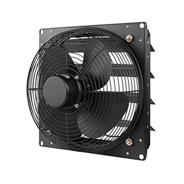 Imagem de Fã exausto Fã de exaustão da cozinha Tipo de metal do obturador de metal ventilador 10 "12" 14 "16" 4-Blade Industrial Powert Fan com rede de proteção de metal Ventiladores de ventilação