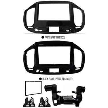 Imagem de Moldura de Painel 2 Din Novo Uno 2015 até 2020 (Black Piano)