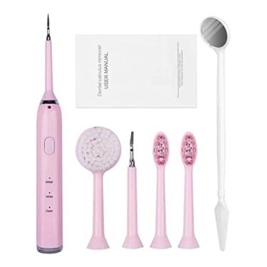 Imagem de Removedor De Tártaro Dental Facial Elétrico - 6 Acessórios (Rosa)