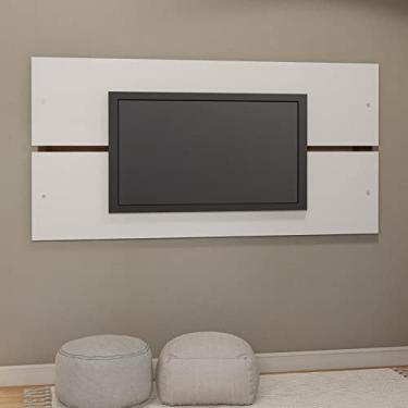 Imagem de Painel para Tv até 65 Polegadas 180cm Verona Estilare Branco/madeirado